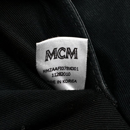 MCM Calfskin Ottomar Monogram Fursten Belt Bag Black 7 of 10