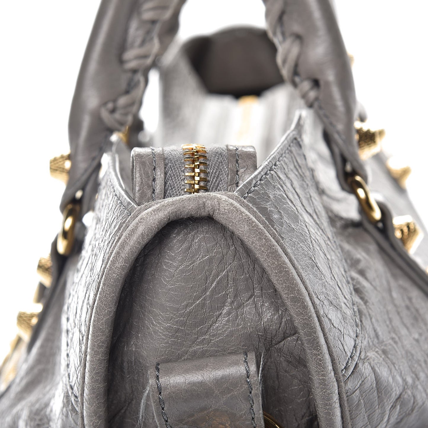 Agneau Giant 12 Gold Hardware City Gris Pyrite