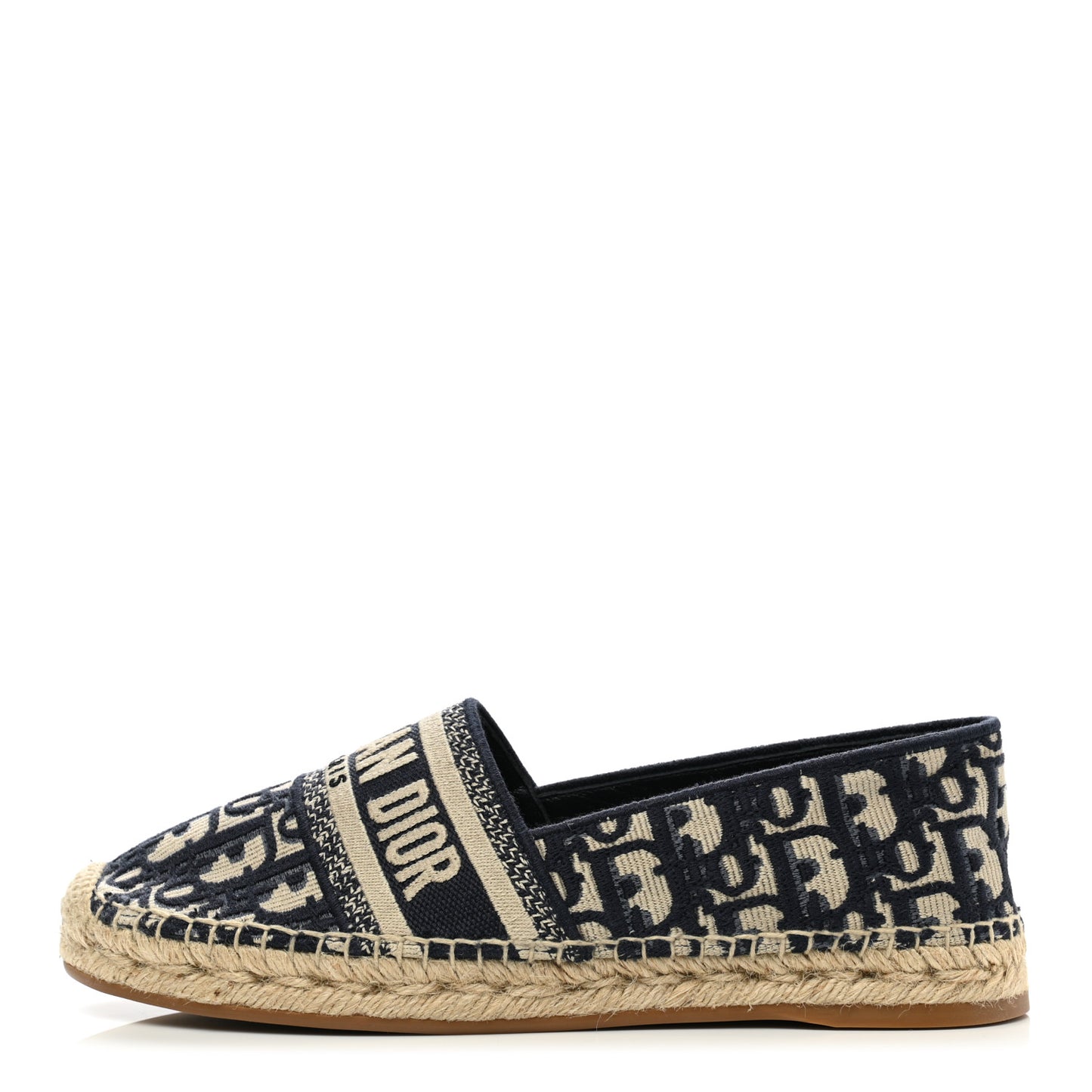 Oblique Embroidered Granville 15mm Espadrilles 38 Deep Blue
