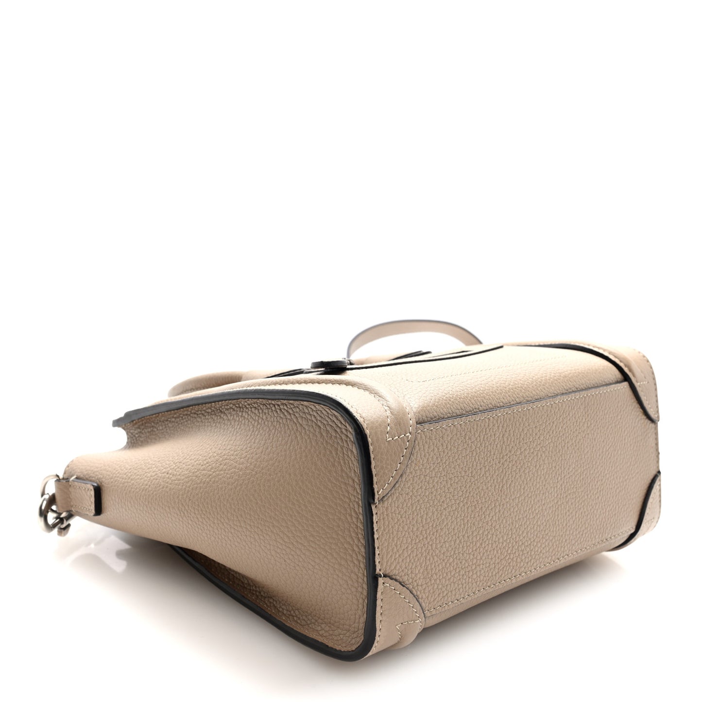 Drummed Calfskin Nano Luggage Dune