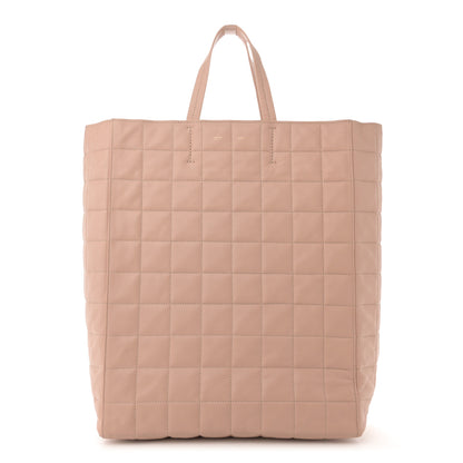Celine Calfskin Quilted Vertical Cabas Tote Beige 1 of 13