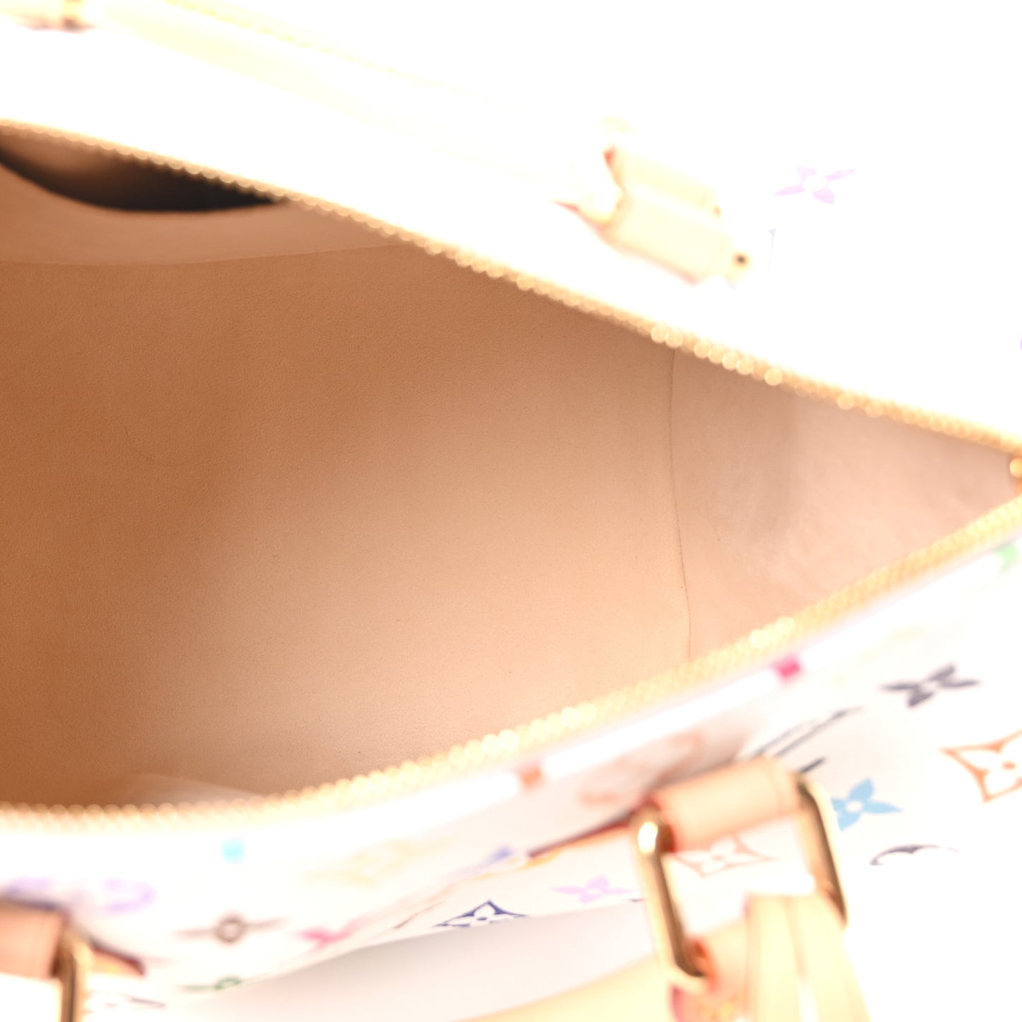 LV X TM Monogram Multicolor Speedy Bandouliere 25 White