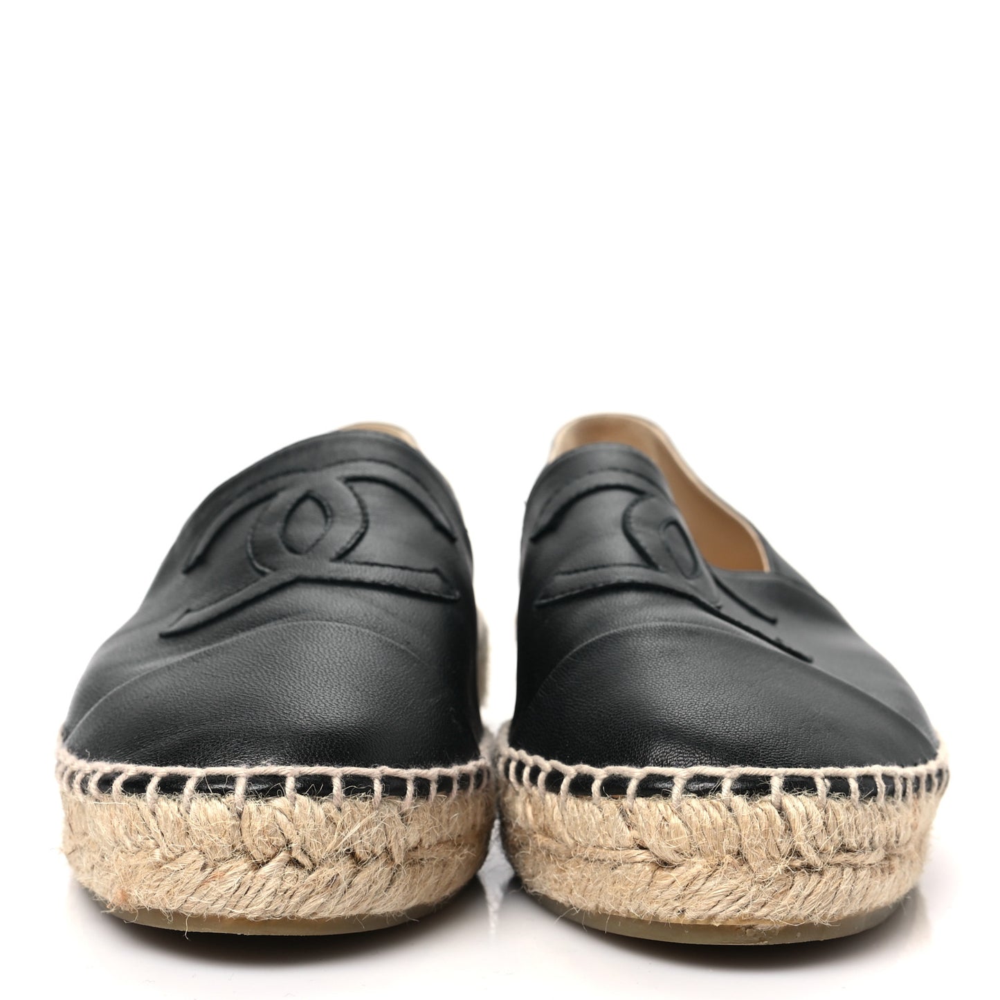 Lambskin CC Espadrilles 39 Black