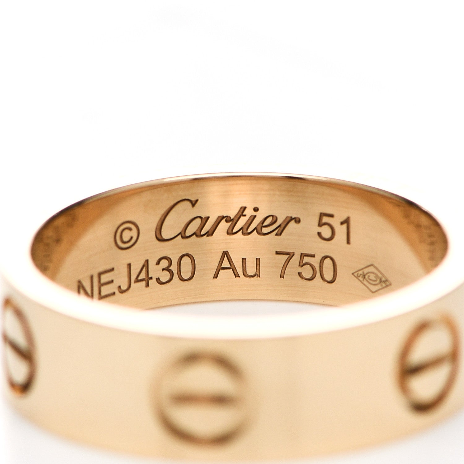 Cartier 18K Yellow Gold 5.5mm LOVE Ring 51 5.75 4 of 5