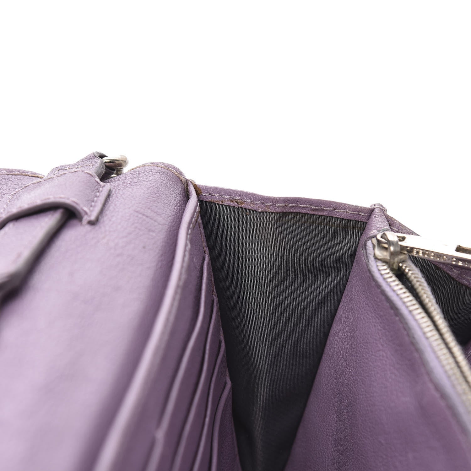 Marc Jacobs Lambskin Quilted Chain Wallet Light Purple 11 of 12