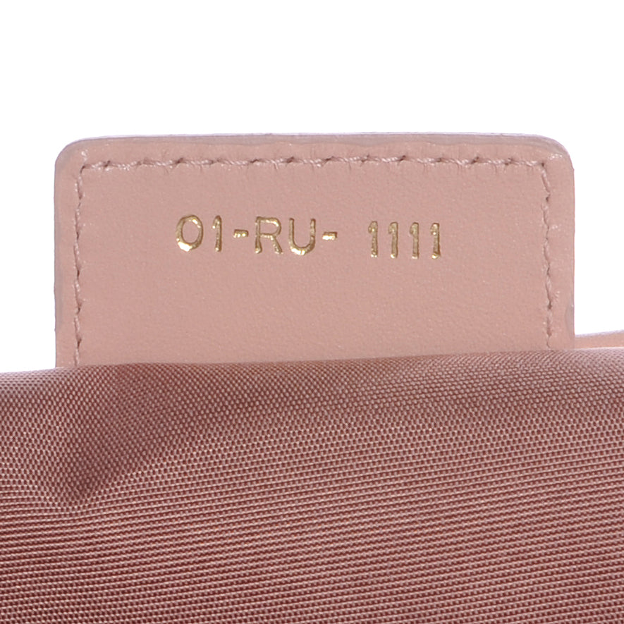 Coated Canvas Cannage Small Panarea Tote Light Pink