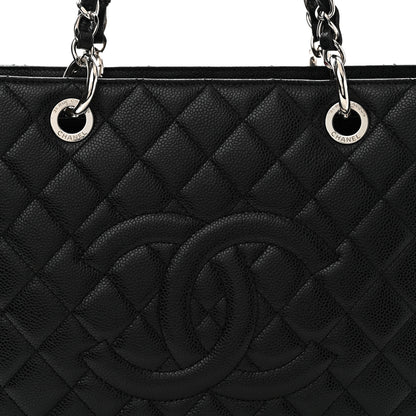 Chanel Caviar Quilted Grand Shopping Tote GST Black 8 of 10