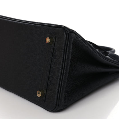 Hermes Togo Birkin 25 Black 9 of 10