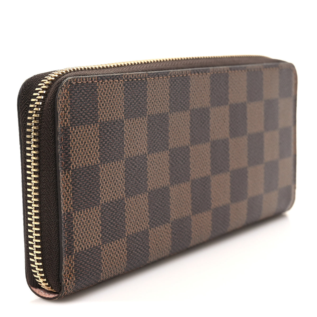 Louis Vuitton Damier Ebene Clemence Wallet Rose Ballerine 3 of 9