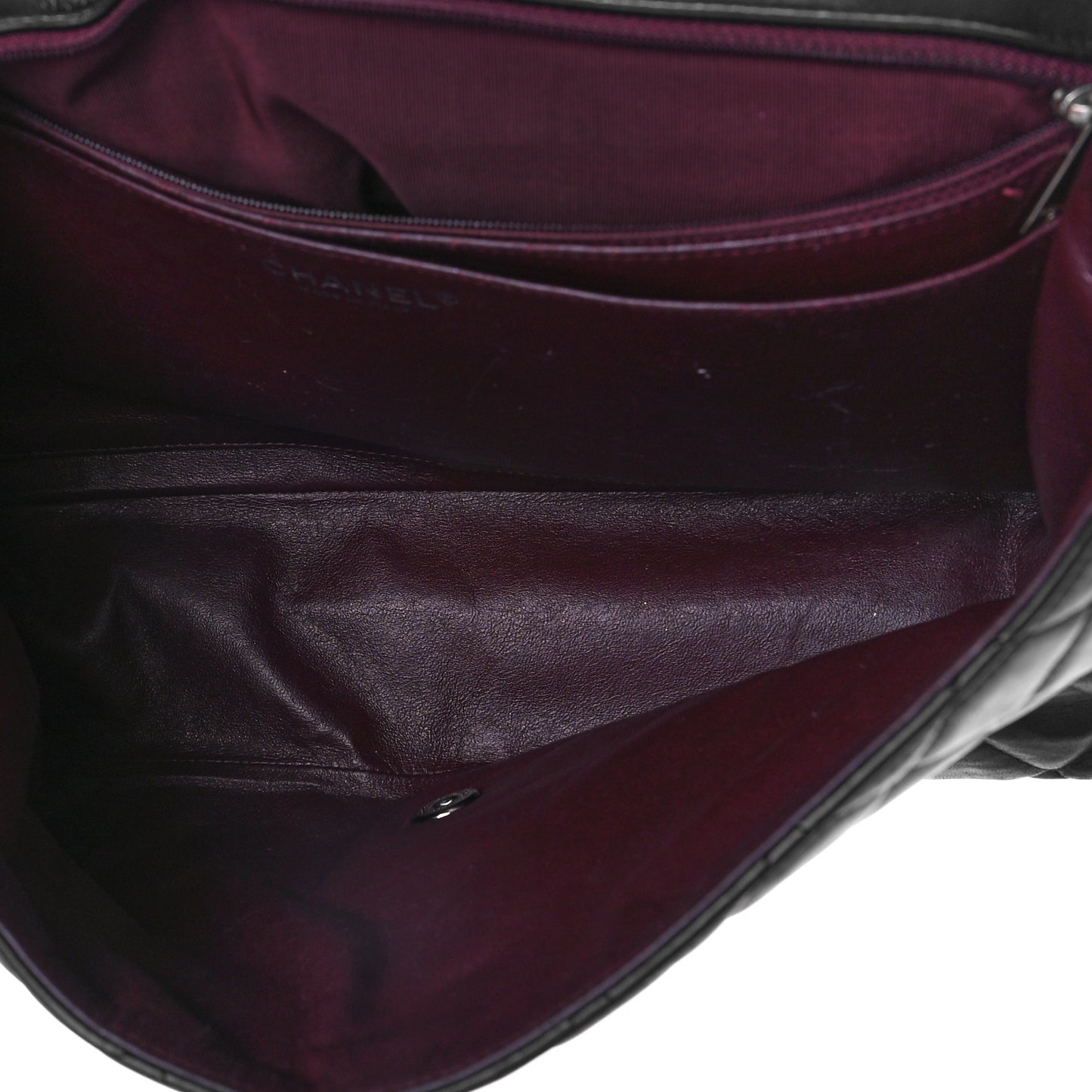 Lambskin Quilted Maxi Single Flap Black