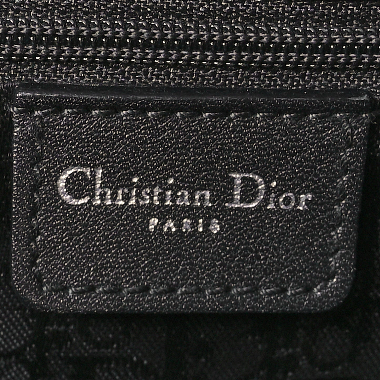 Calfskin Cannage D Buckle Tote Black