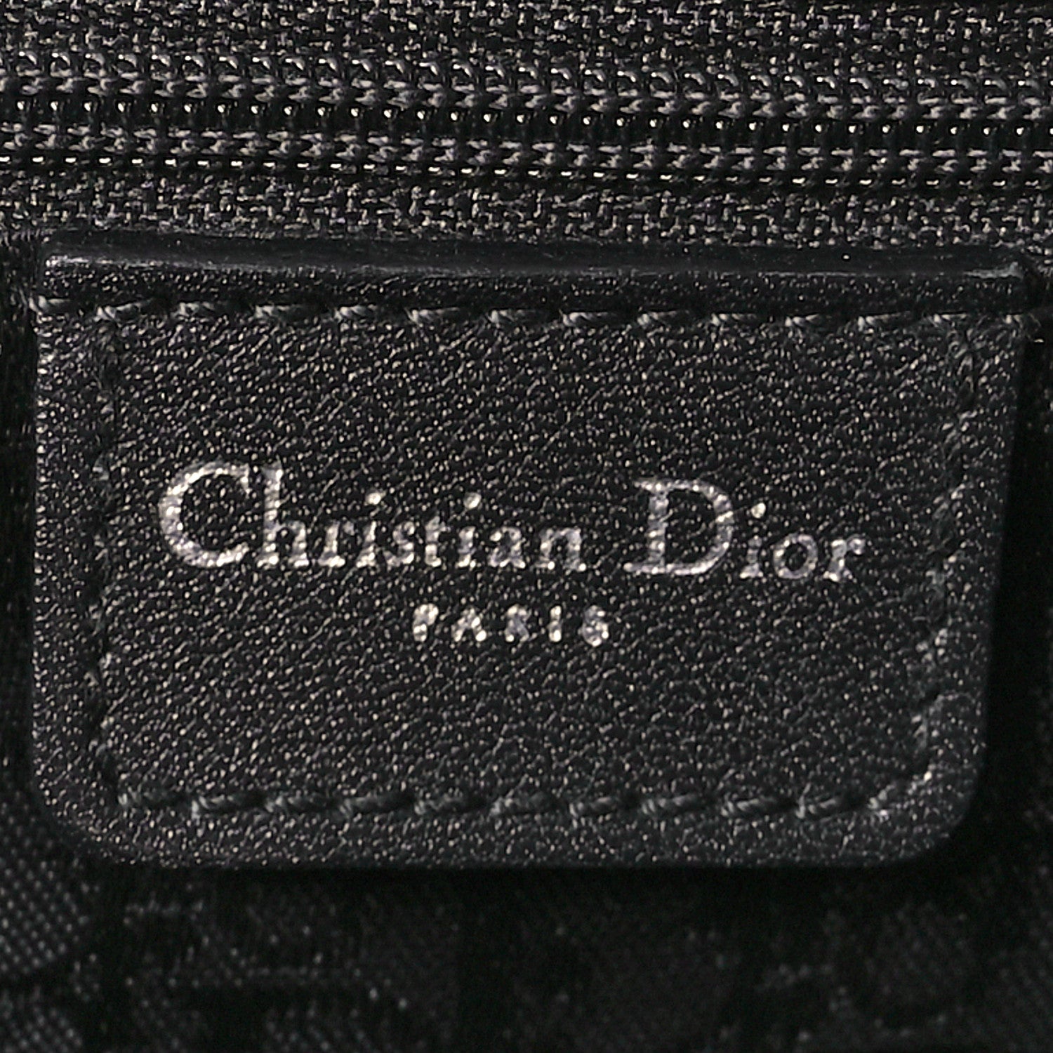 Christian Dior Calfskin Cannage D Buckle Tote Black 6 of 13