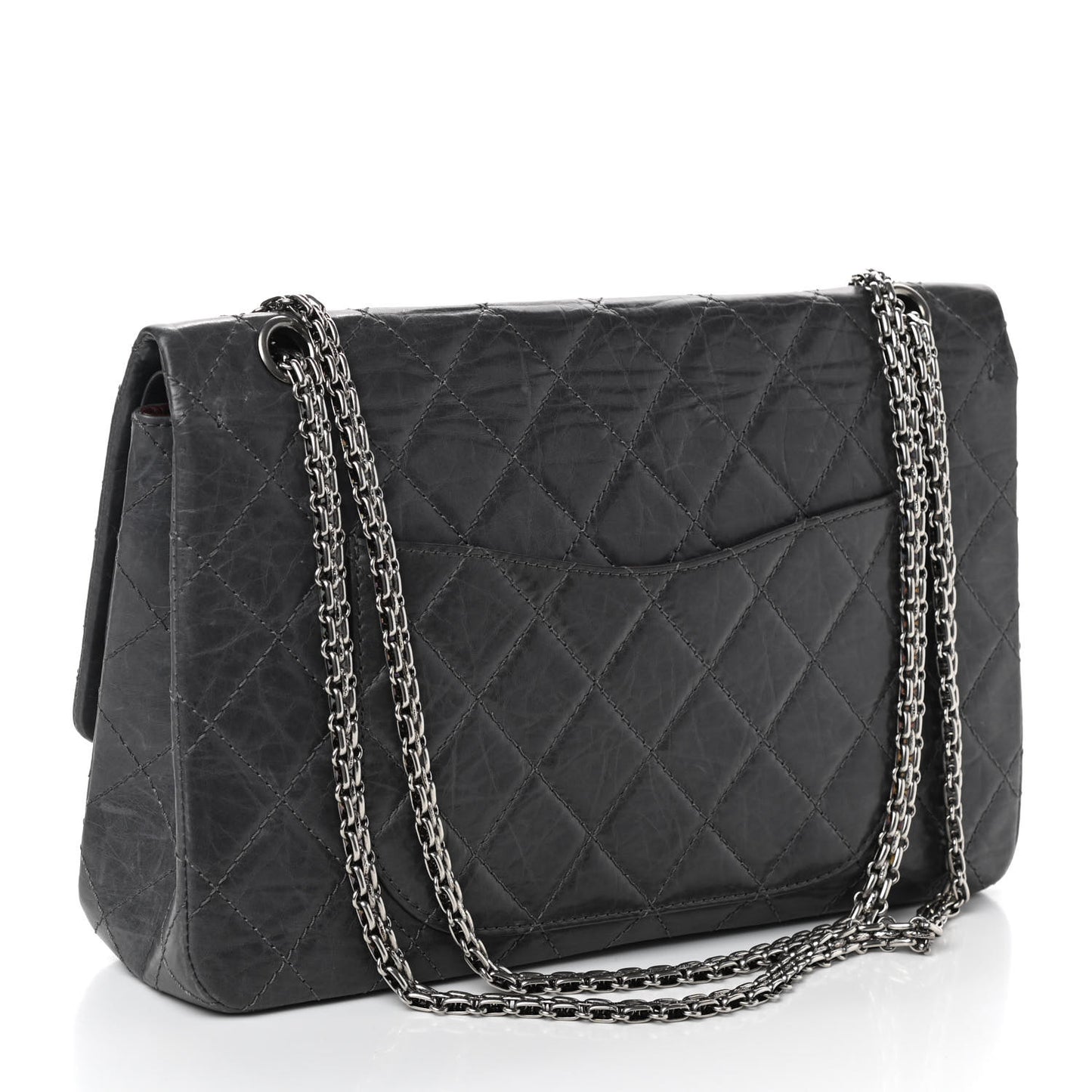 Aged Calfskin Quilted 50th Anniversary 2.55 Reissue 227 Flap Grey