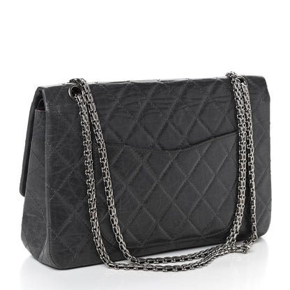 Chanel Aged Calfskin Quilted 50th Anniversary 2.55 Reissue 227 Flap Grey 3 of 10