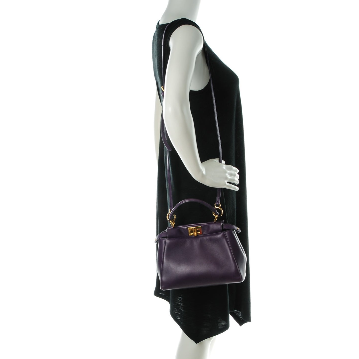 Nappa Mini Peekaboo Iconic Satchel Violet