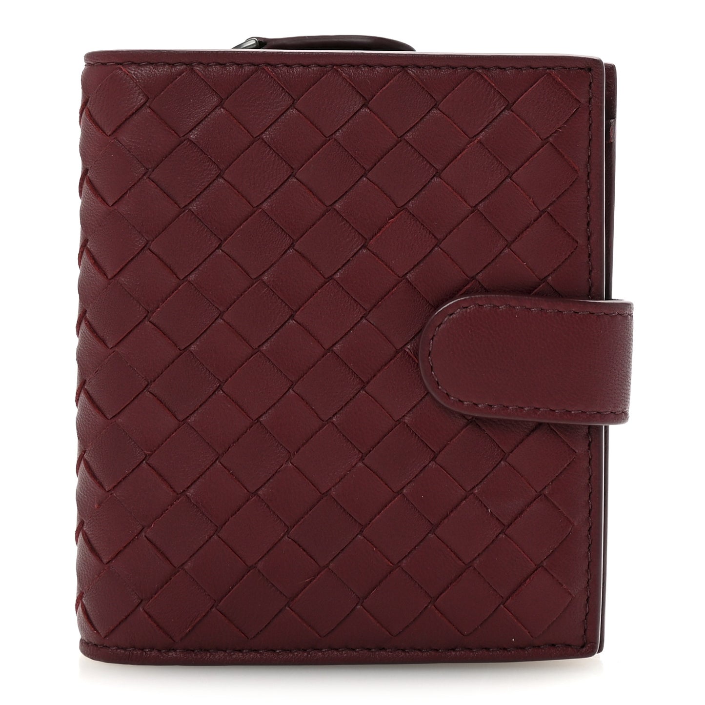 Nappa Intrecciato Mini Wallet Barolo