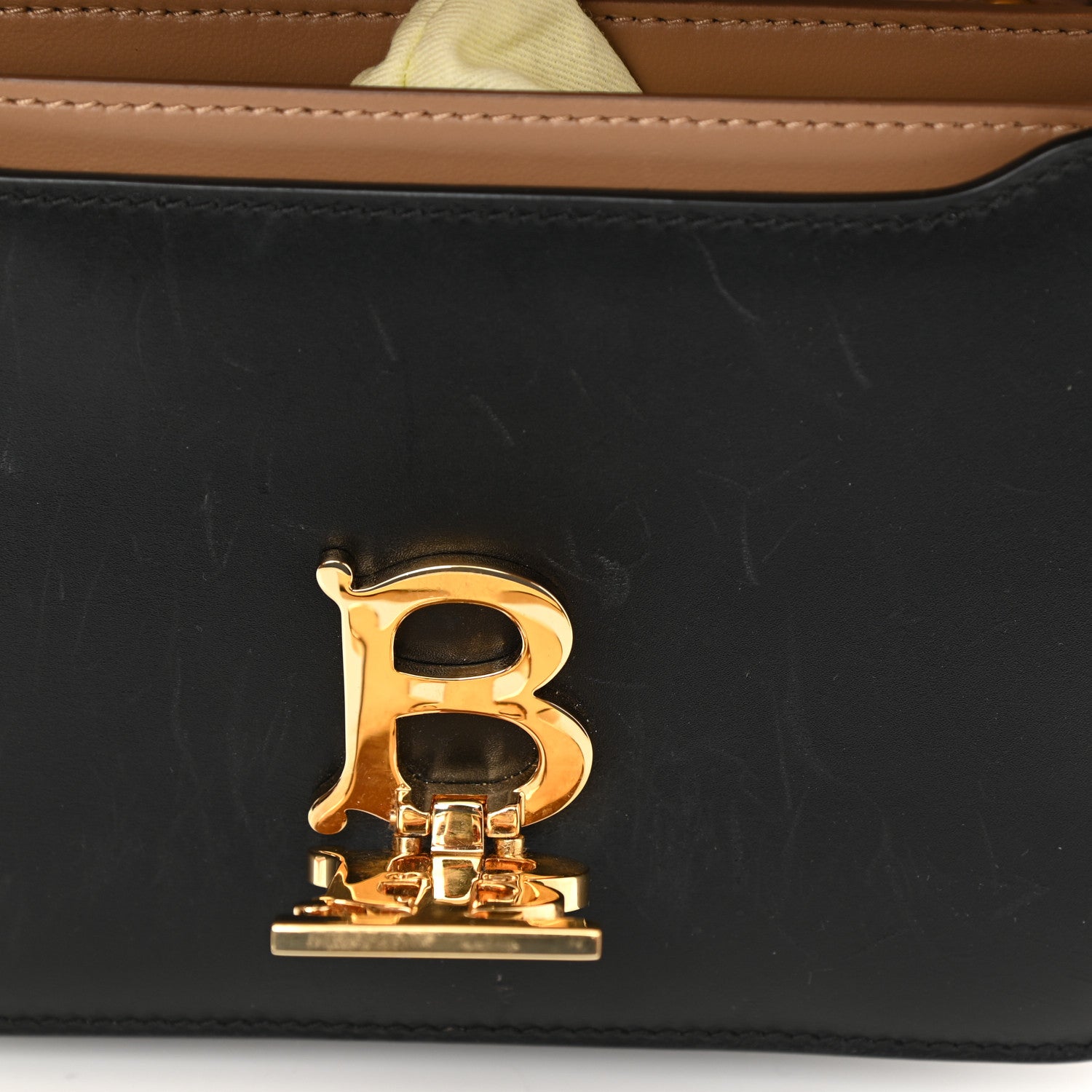 Burberry Calfskin Small TB Envelope Clutch Bag Malt Brown 9 of 9