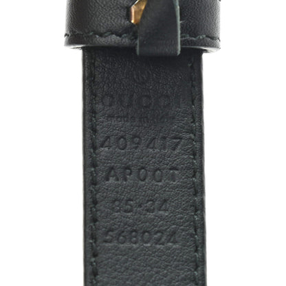Gucci Calfskin Double G 20mm Belt 85 34 Black 3 of 3