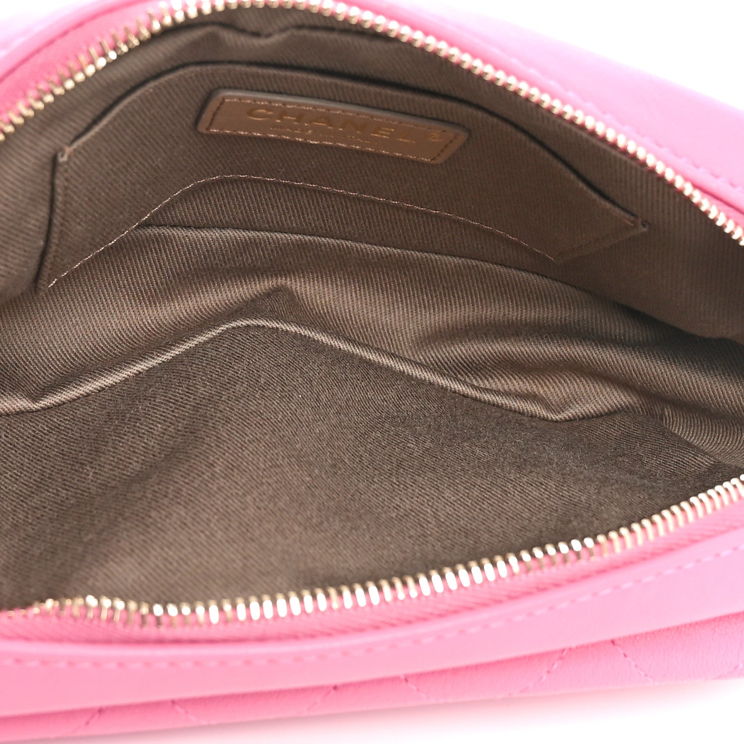 Chanel Goatksin Quilted Casual Trip Waist Bag Pink 5 of 10