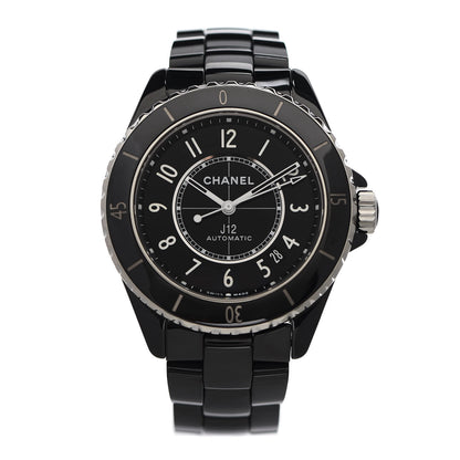 Chanel Stainless Steel Ceramic 38mm J12 Automatic Watch Black 1 of 7