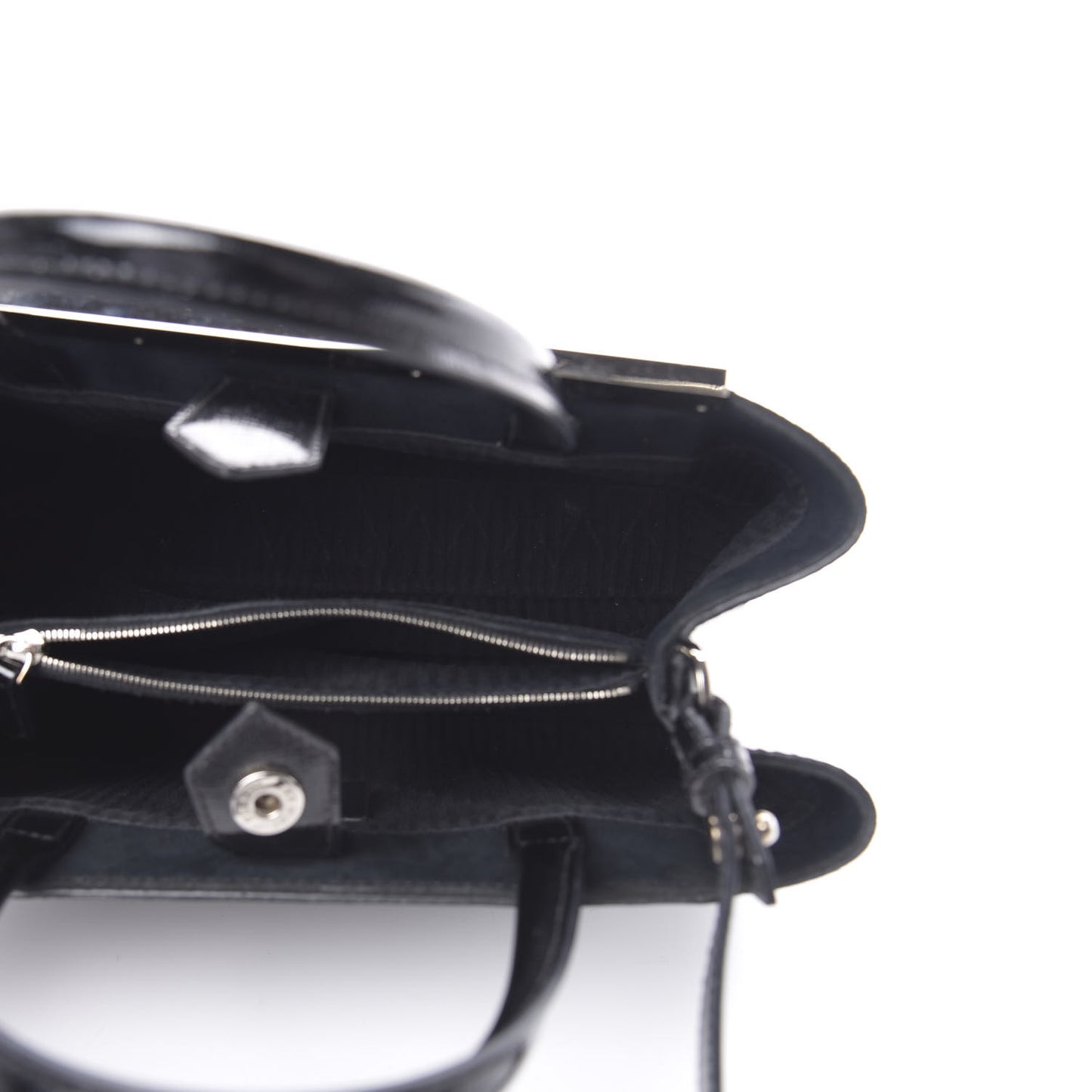 Patent Vitello Elite Petite 2Jours Tote Black
