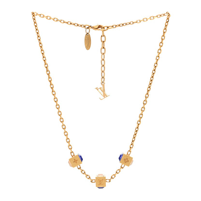 Louis Vuitton Swarovski Gamble Short Necklace Azur 2 of 4