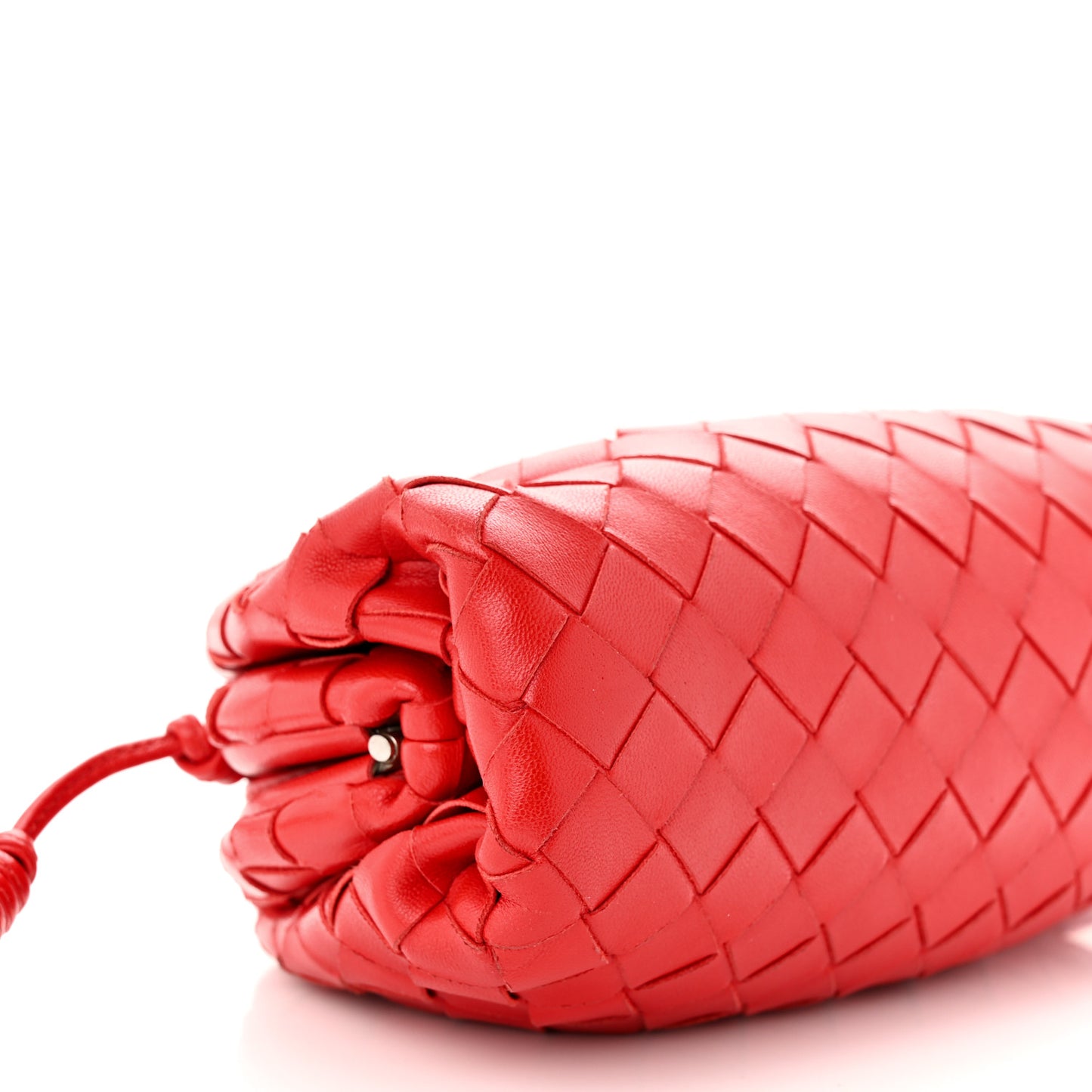 Nappa Intrecciato The Mini Pouch Bright Red