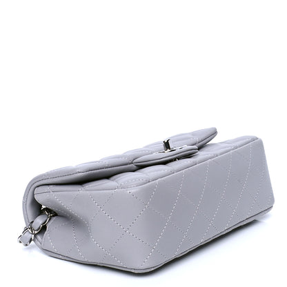 Chanel Lambskin Quilted Mini Rectangular Flap Grey 4 of 4