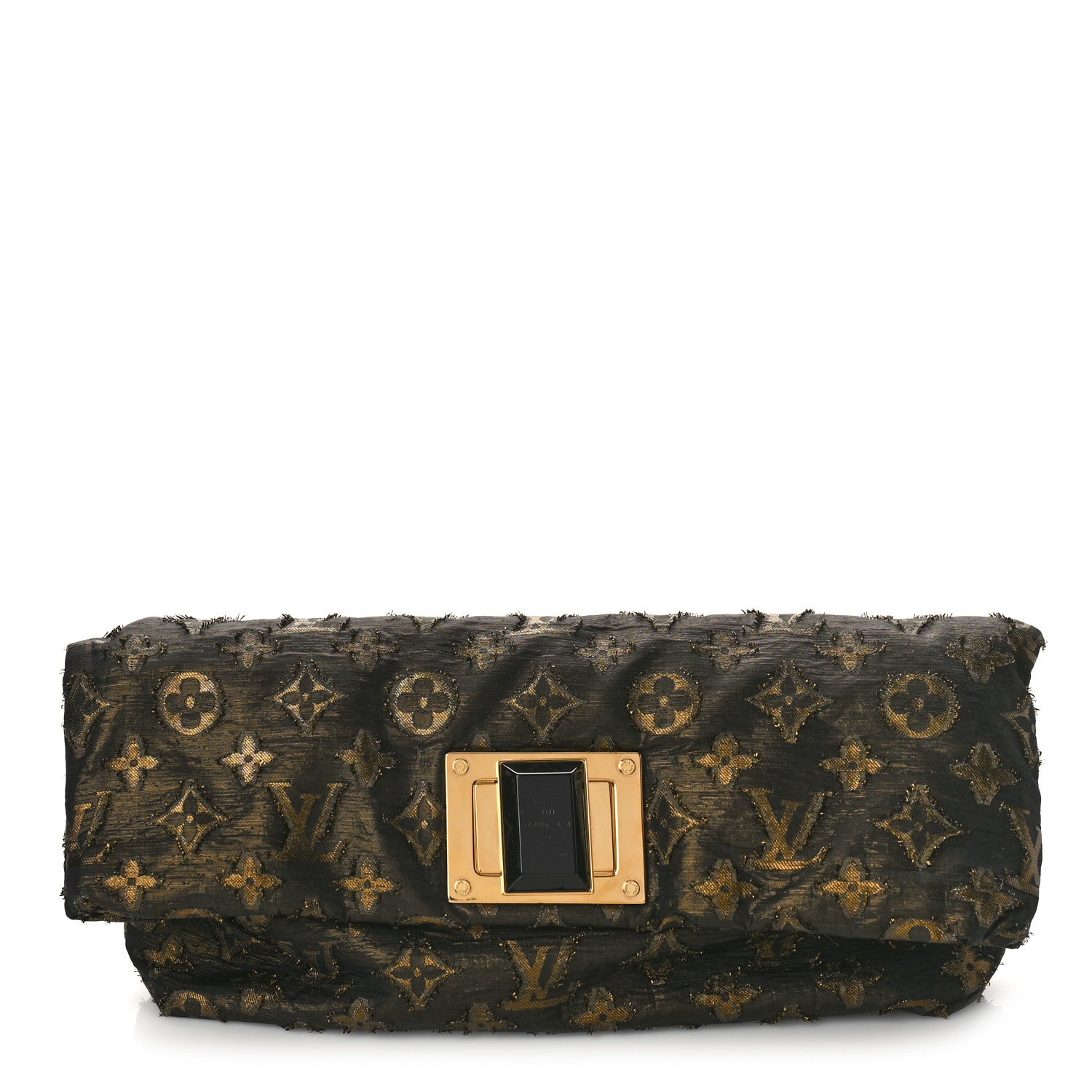 Louis Vuitton Lurex Quilted Monogram Altair Clutch Bronze 1 of 8