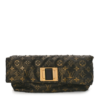 Louis Vuitton Lurex Quilted Monogram Altair Clutch Bronze 1 of 8