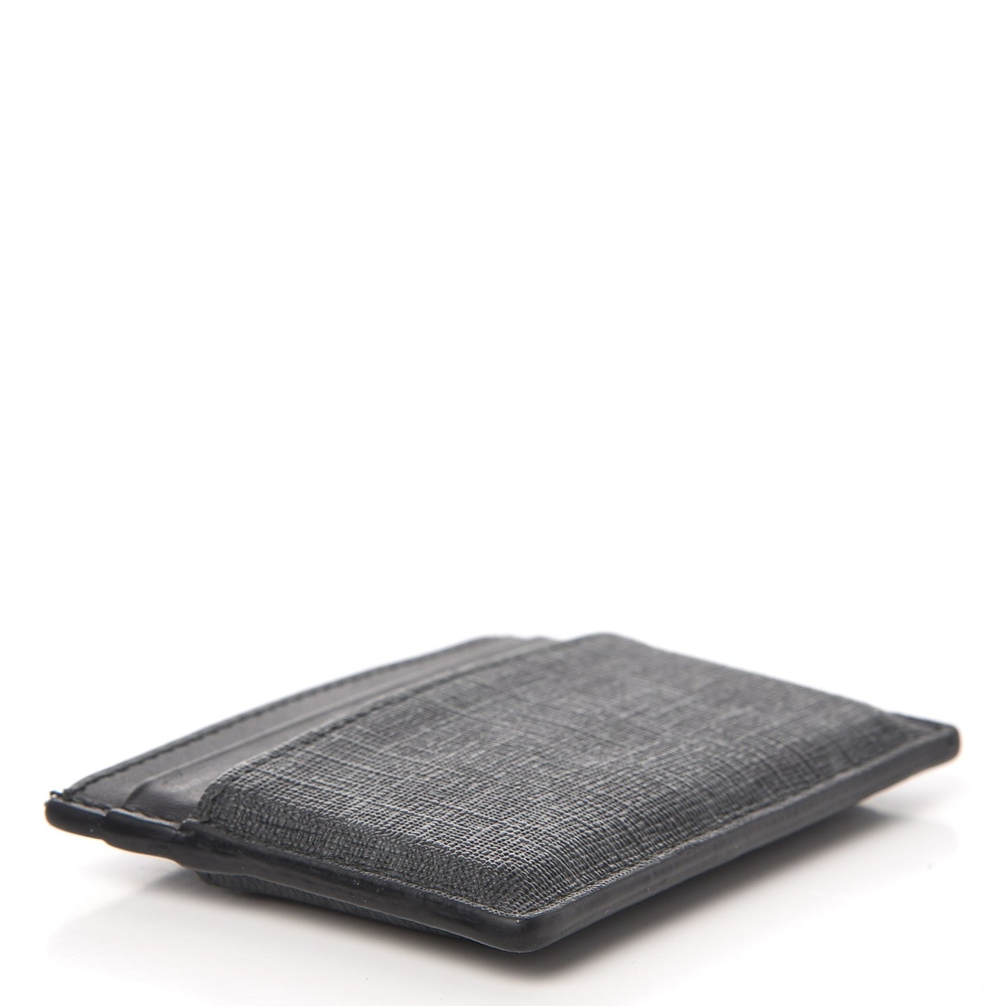 GG Supreme Monogram Card Holder Black Grey