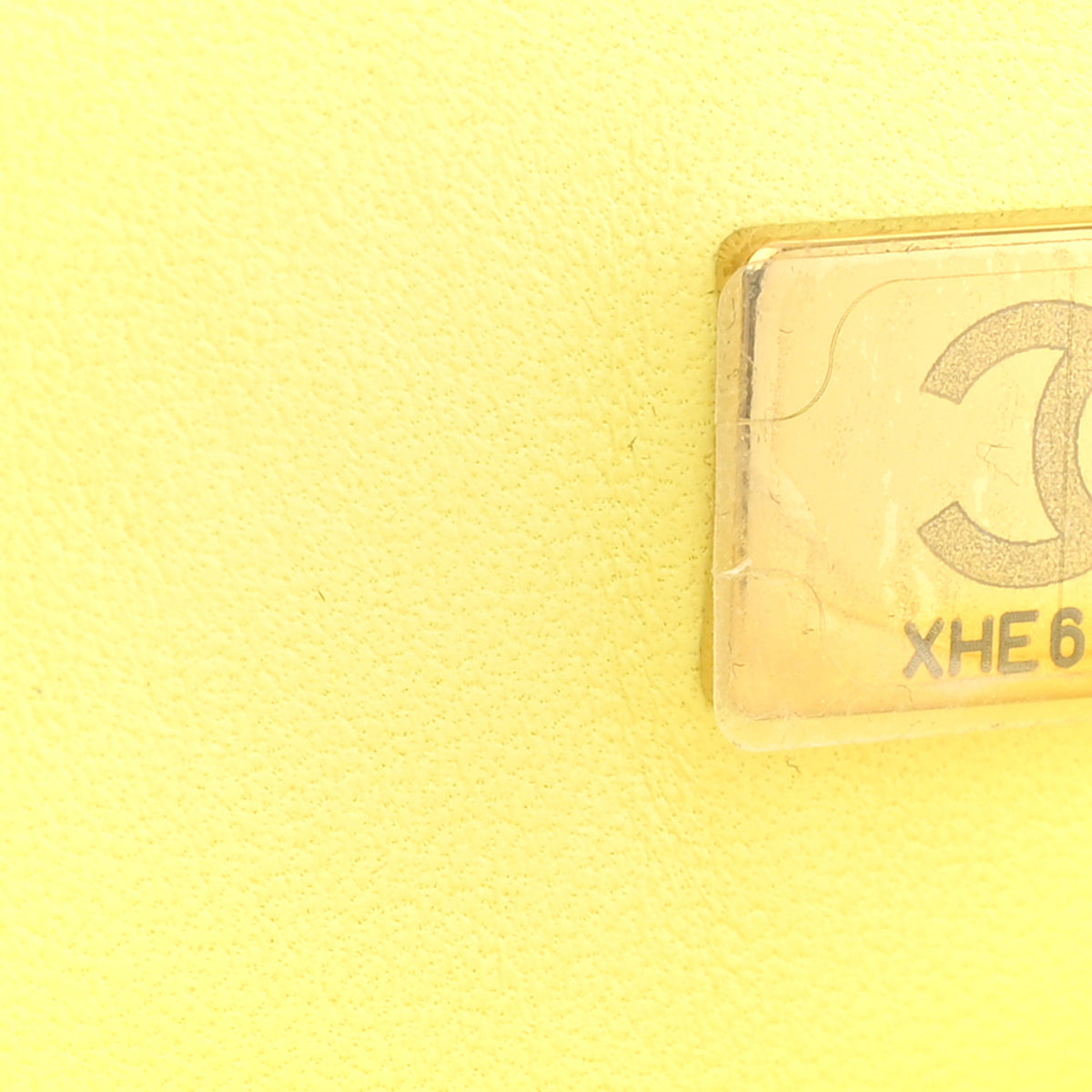 Chanel Lambskin Quilted Mini Chain Top Handle Rectangular Flap Light Yellow 7 of 10