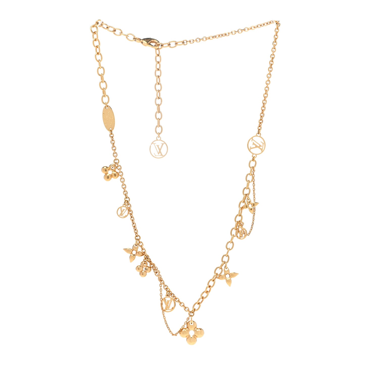 Metal Blooming Supple Necklace Gold