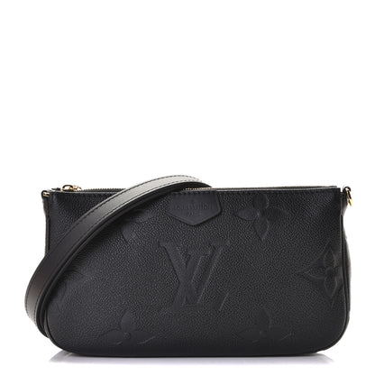 Louis Vuitton Empreinte Monogram Giant Multi Pochette Accessories Large Pochette Black 1 of 7