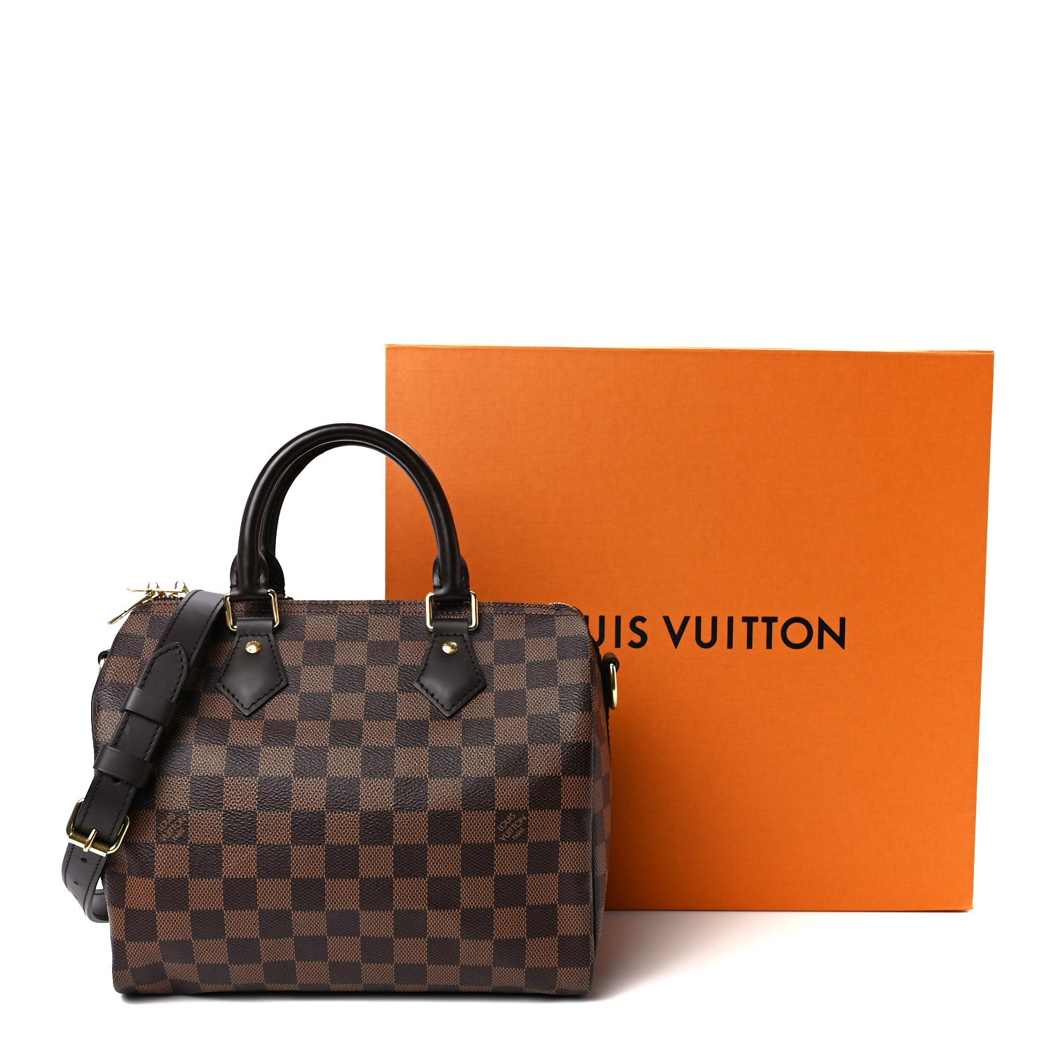 Louis Vuitton Damier Ebene Speedy Bandouliere 25 13 of 13
