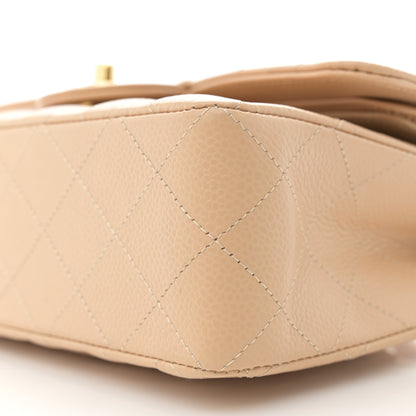 Chanel Caviar Quilted Small Double Flap Beige 10 of 11