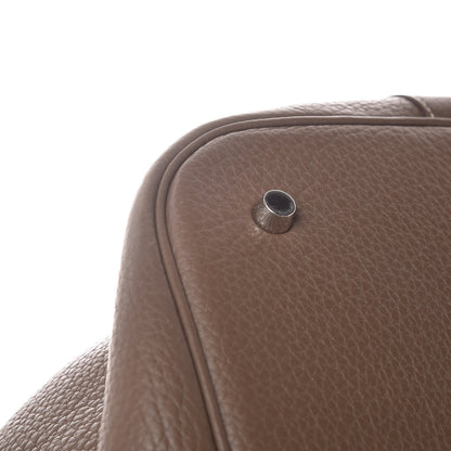 Hermes Taurillon Clemence Picotin Lock TGM Etoupe 8 of 11