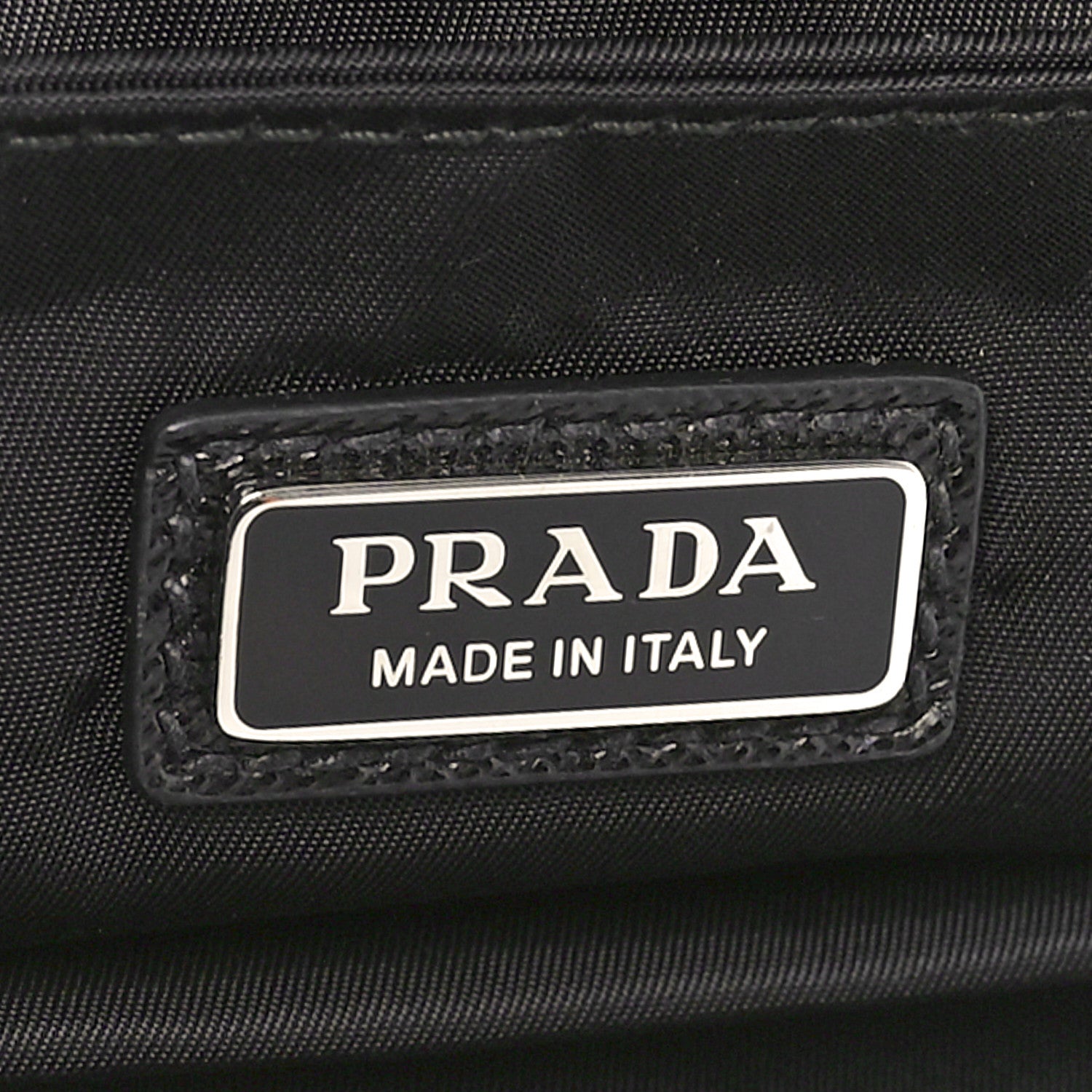 Prada Re-Nylon Saffiano Triangle Shoulder Bag Black 6 of 9