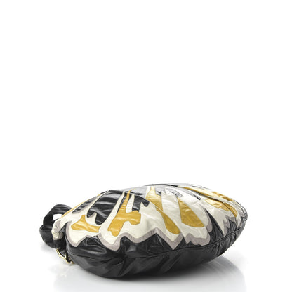 Gucci Leather Large Hysteria Top Handle Bag Black Yellow 5 of 13