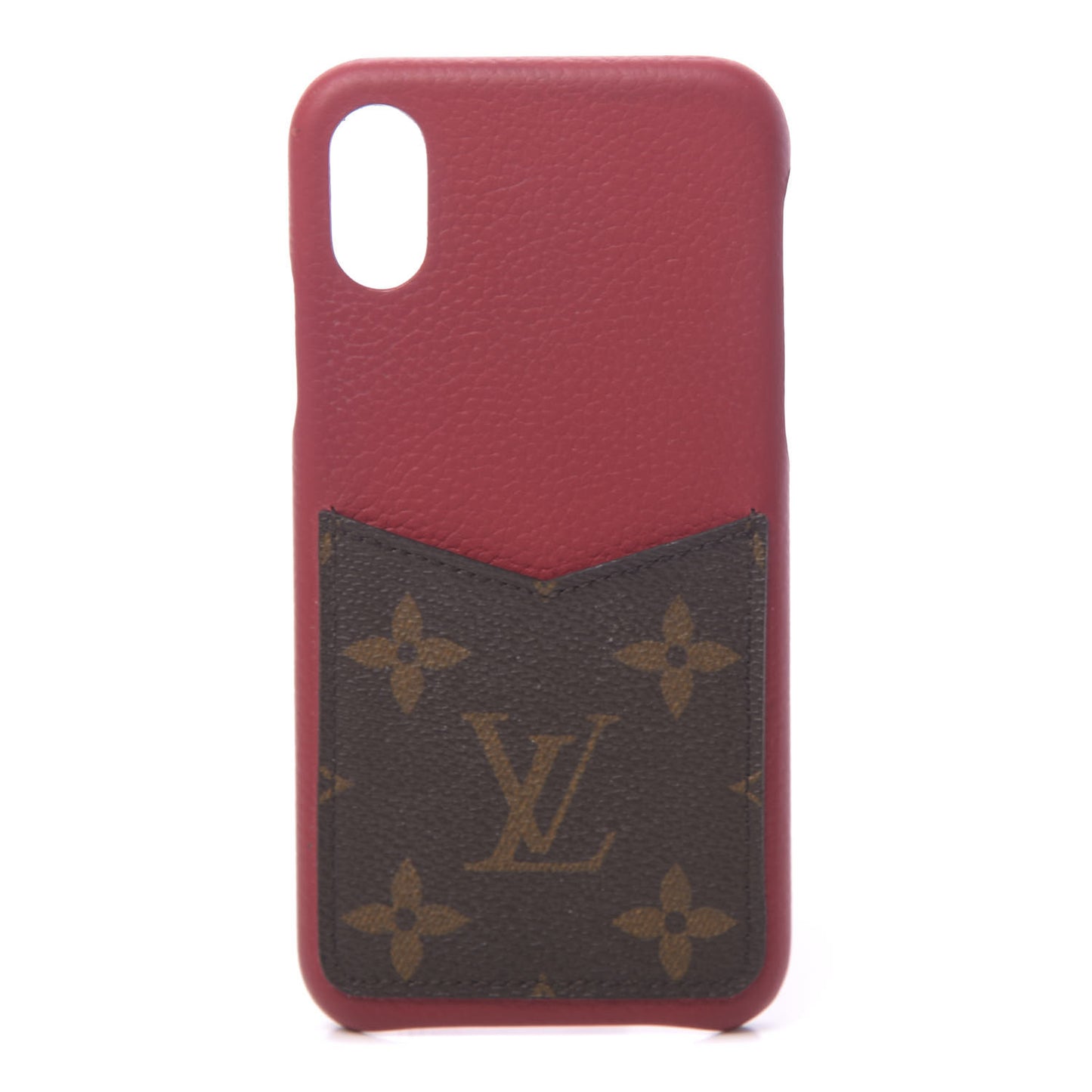 Calfskin Monogram iPhone X/XS Bumper Scarlet