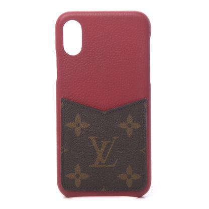 Louis Vuitton Calfskin Monogram iPhone X/XS Bumper Scarlet 1 of 8