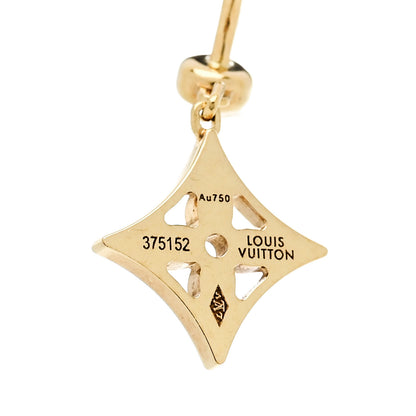 Louis Vuitton 18K Yellow Gold Diamond Idylle Blossom Single Stud Earring 4 of 4