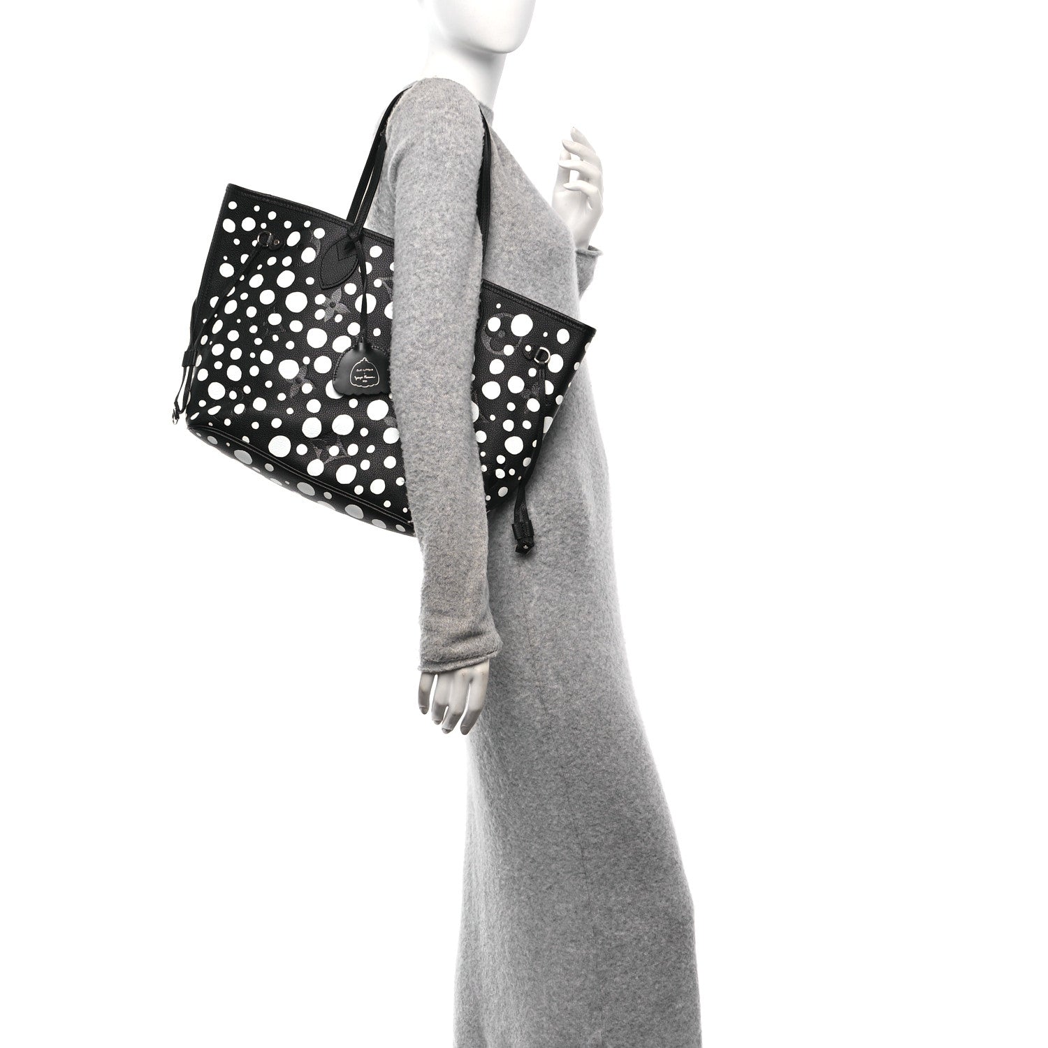 Louis Vuitton LV X YK Empreinte Neverfull MM Black White 2 of 11