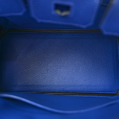 Hermes Togo Birkin 25 Bleu Electrique 4 of 11