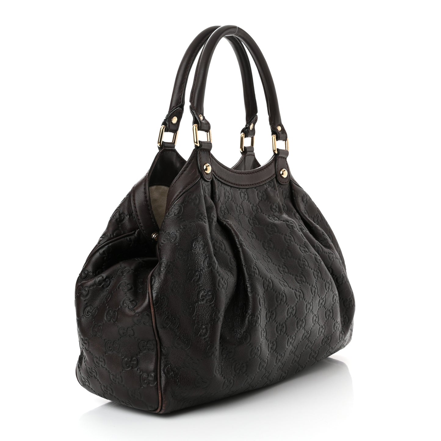Guccissima Medium Sukey Tote Brown