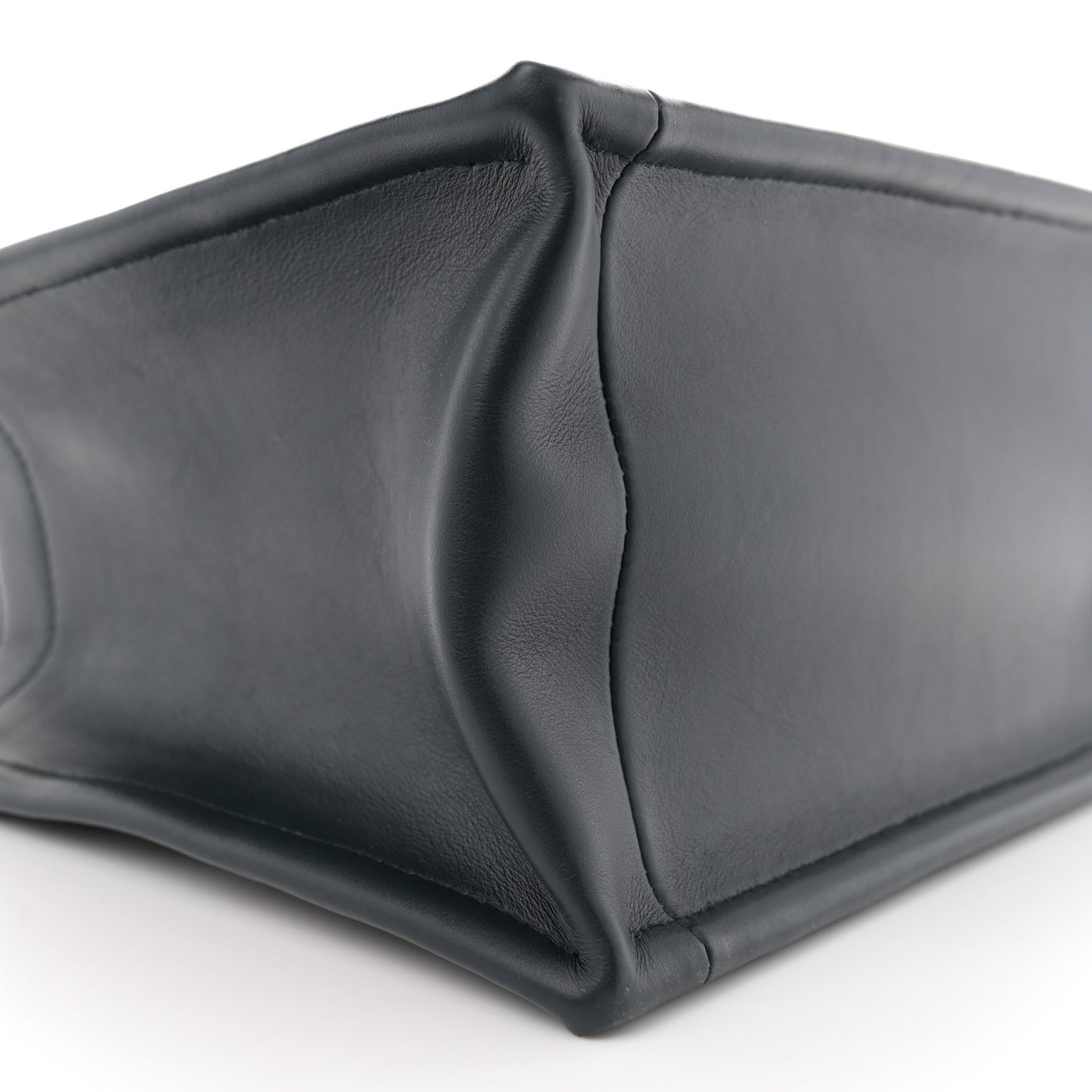 Oblique Calfskin Small Book Tote With Strap Blue Multicolor