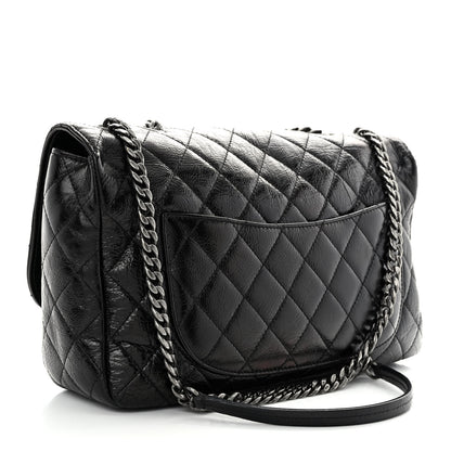 Chanel Shiny Goatskin Quilted Flap Black 3 of 10