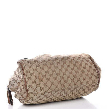 Gucci Monogram Medium Sukey Boston Brown 4 of 9