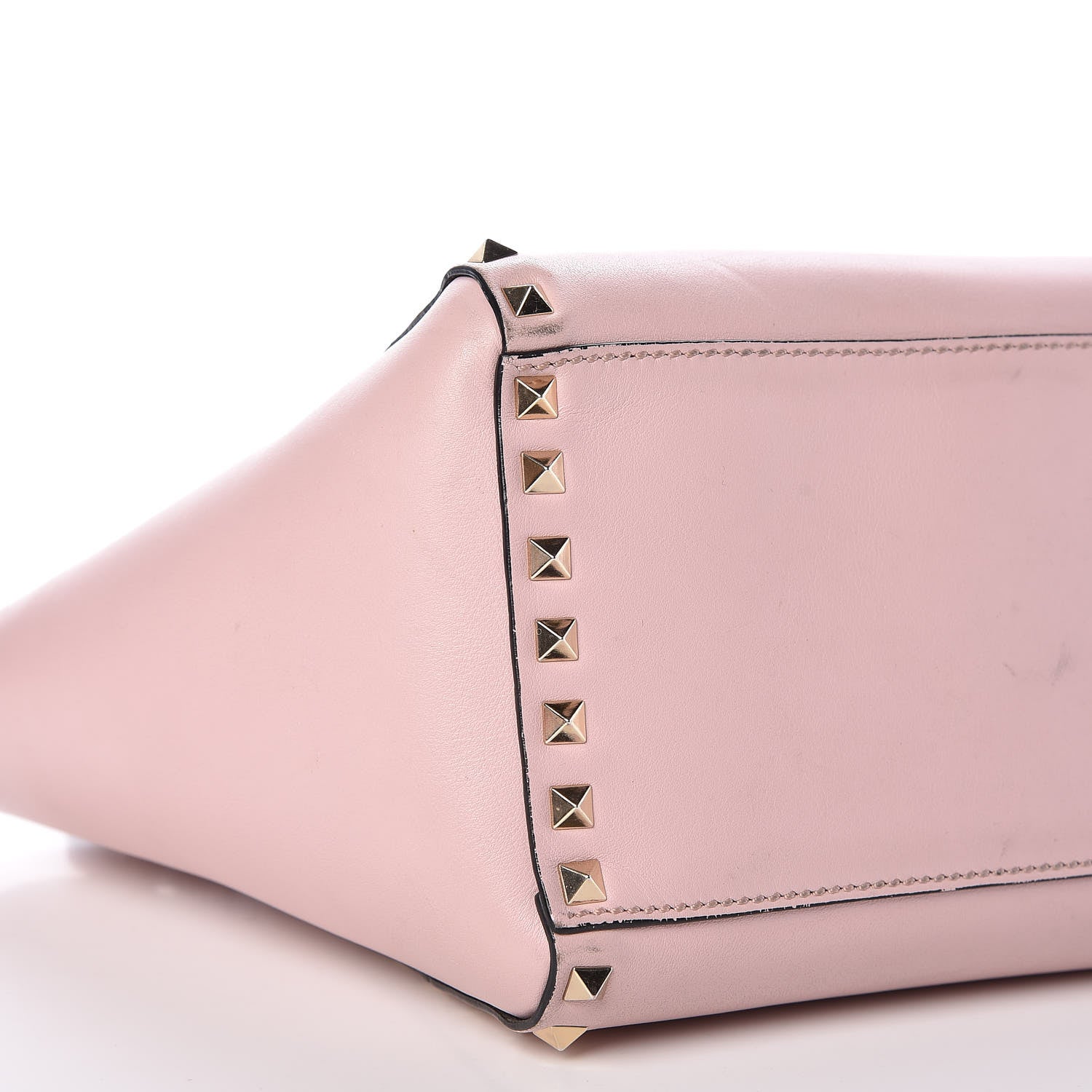 Valentino Garavani Vitello Small Rockstud Double Handle Tote Water Rose 8 of 17