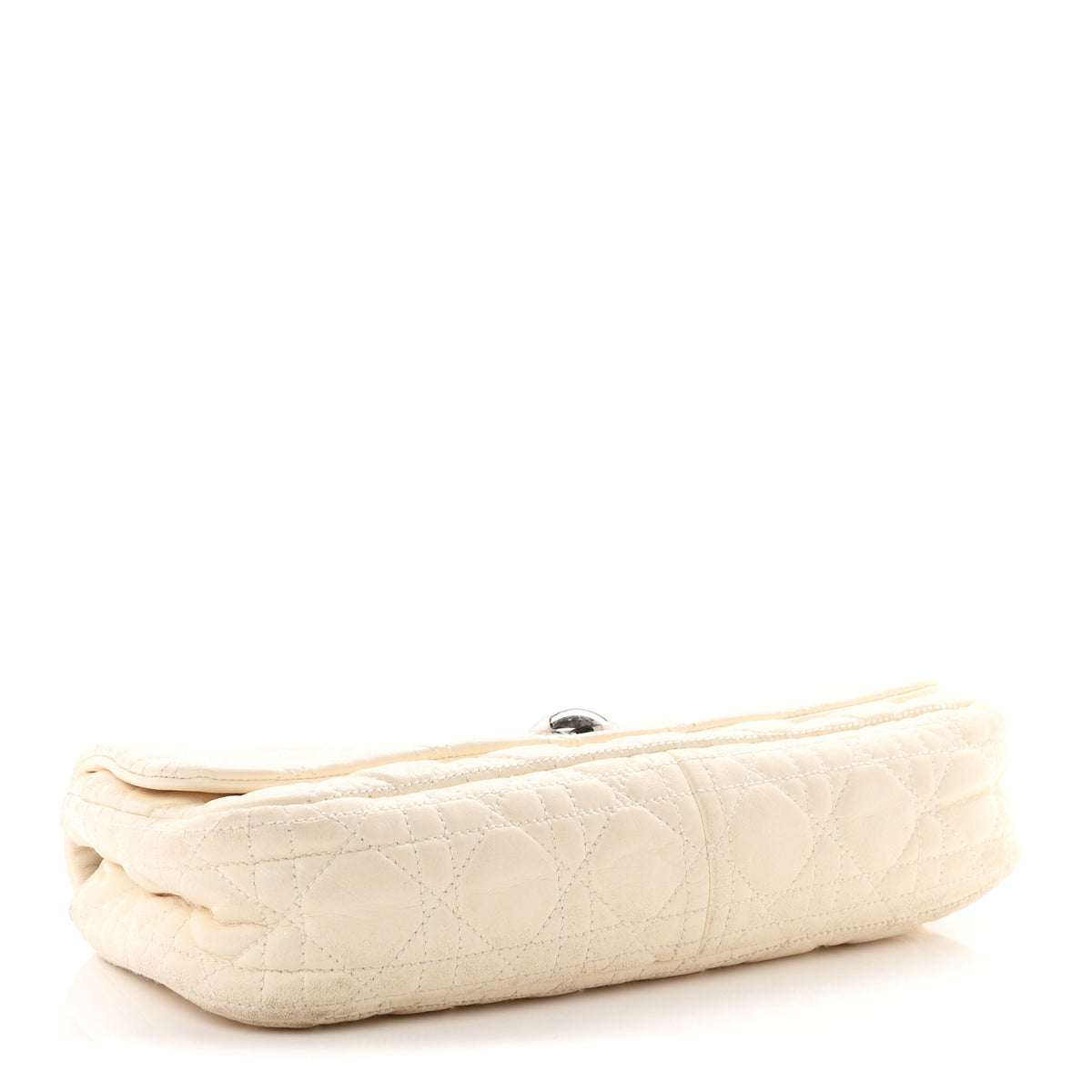 Christian Dior Lambskin Cannage Rendezvous Flap White 4 of 11